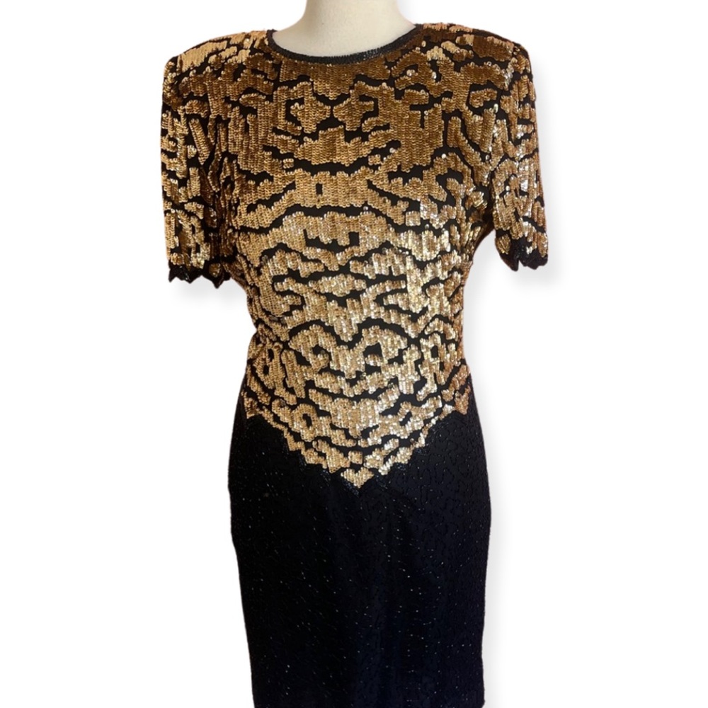 Vintage lawrence kager silk dress